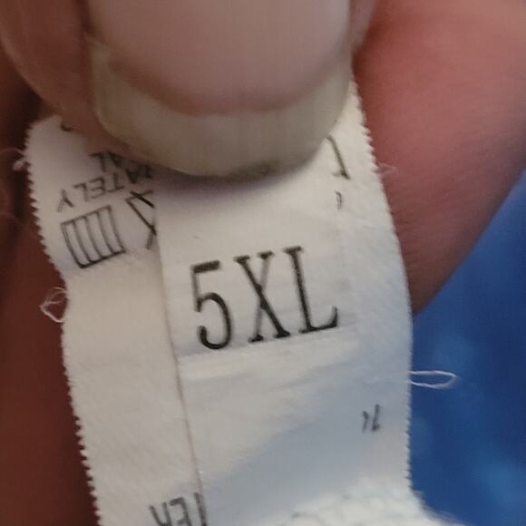 Women's 5XL Blue & White Pajama Set - Comfort & Style - Picture 4 of 16